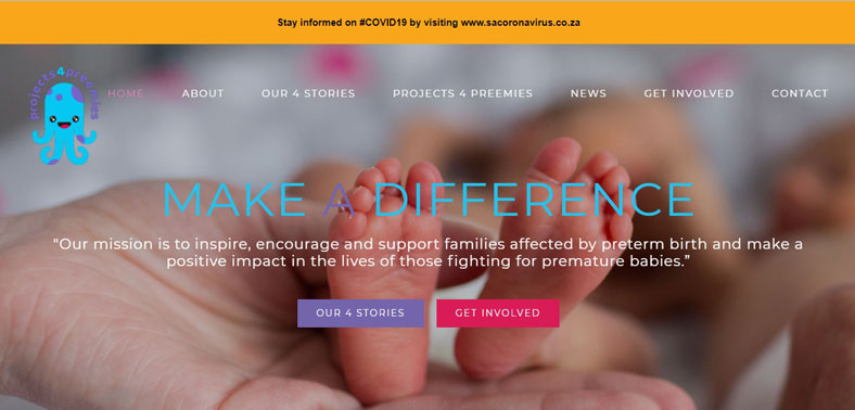 Projects4Preemies Website